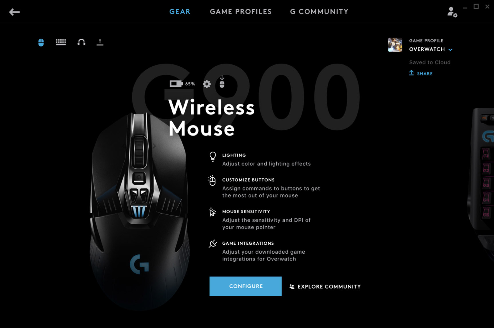 Hub logitech g G Hub